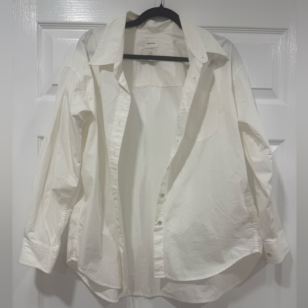 Aritzia White Collared Shirt